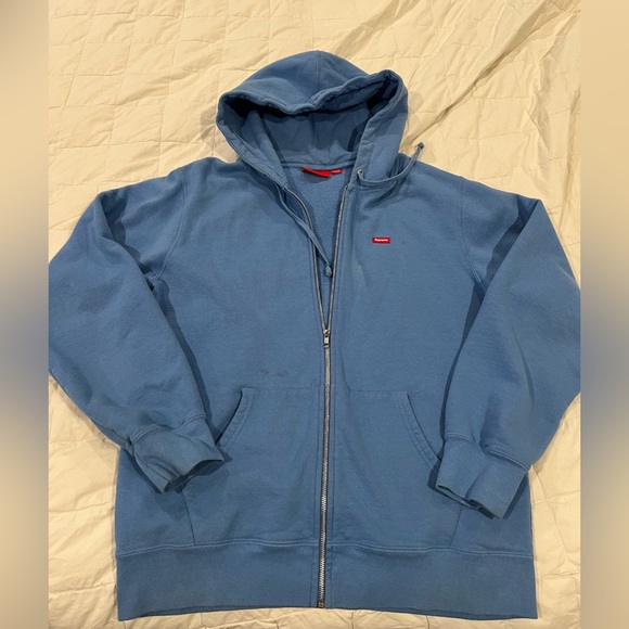Supreme blue zip hoodie - Picture 1 of 3